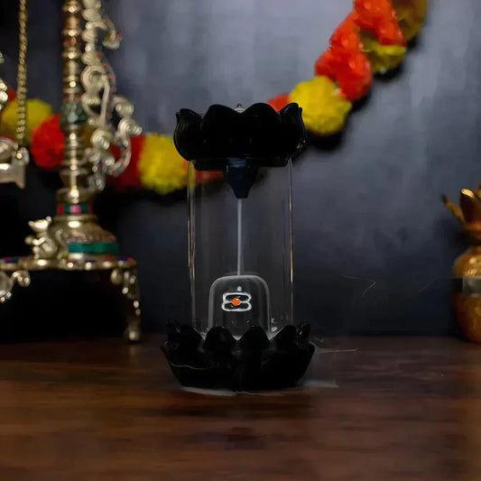 Shivlingumâ˘ď¸ Smoke Fountain Incense Holder (30 Free Backflow Cones)